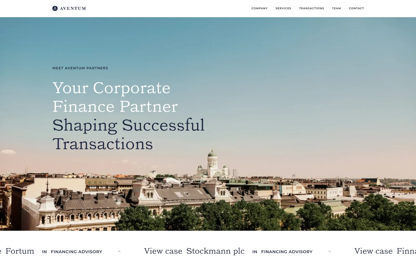 Aventum website