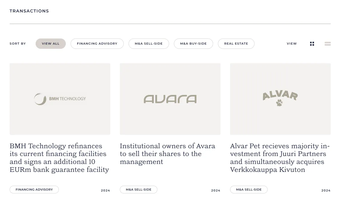 Aventum website