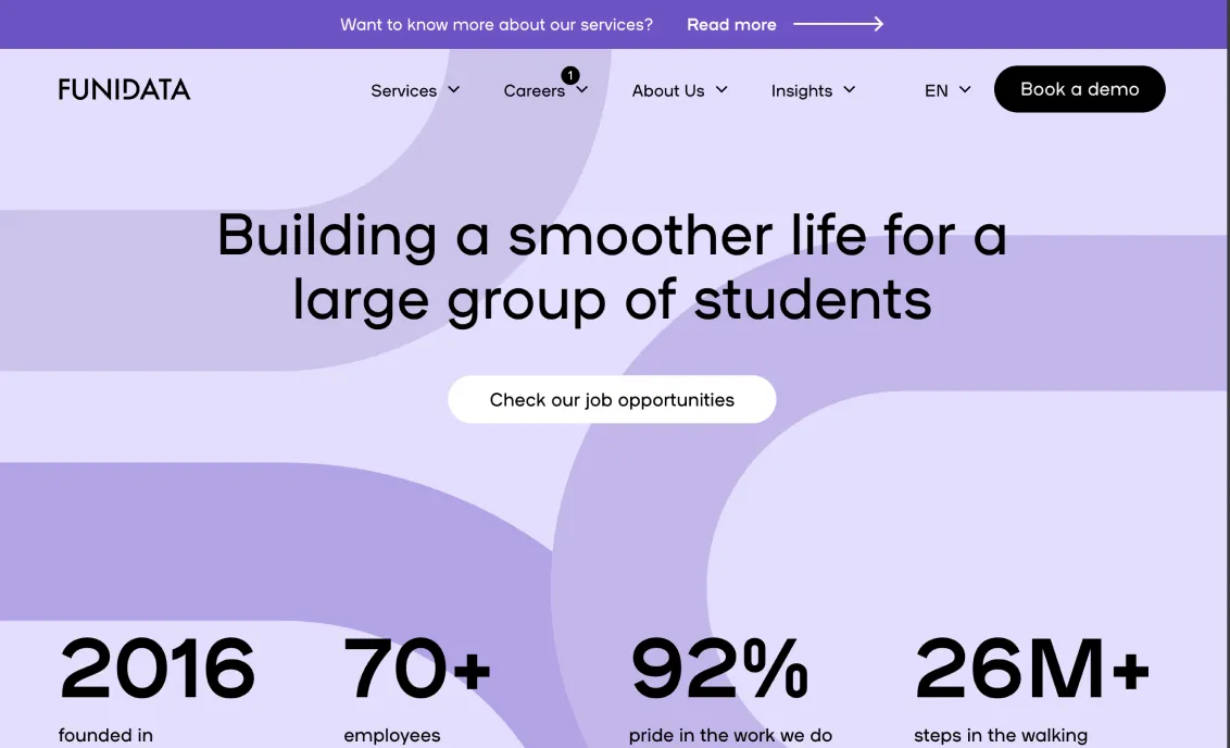 Funidata website