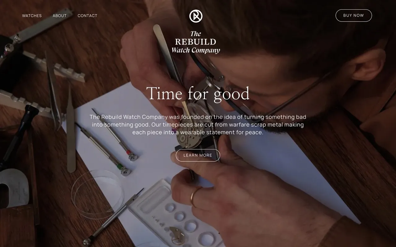 Rebuild Watches Company website