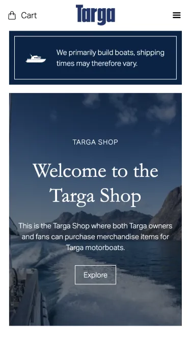 Targa website